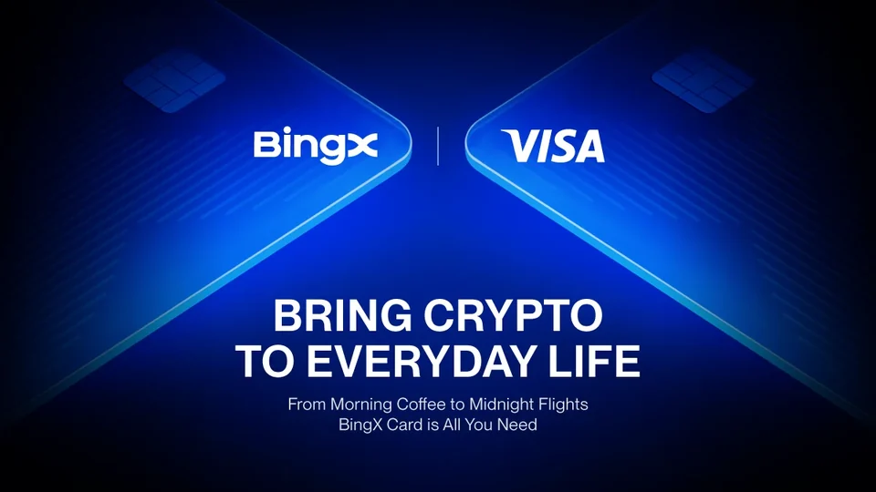 BingX Visa Debit Card official card image