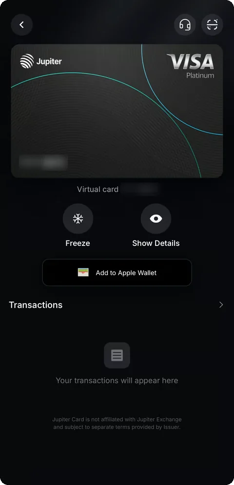 Jupiter Card official card image